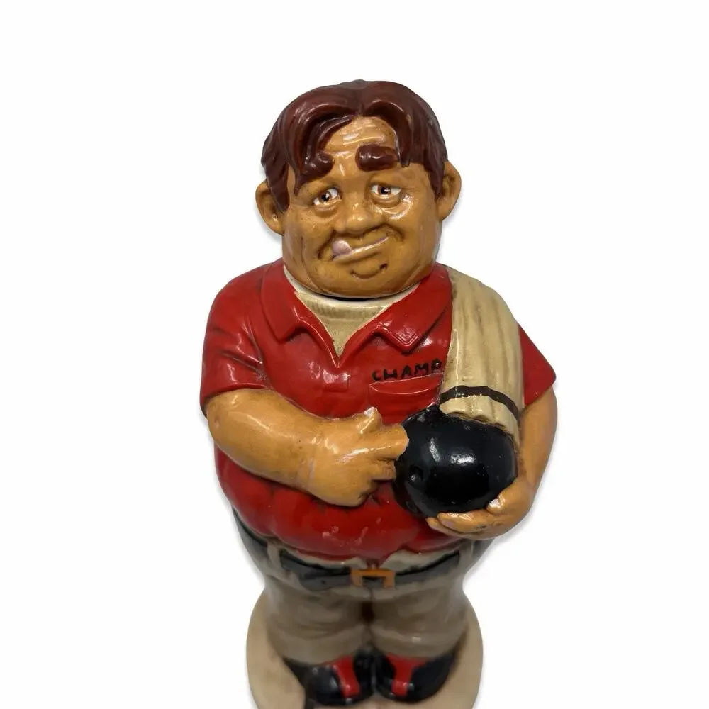 1979 Alberta’s Molds Bowler Scotch Decanter 300 Club Ceramic Barware Vintage